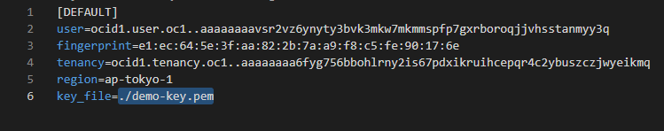粘贴到文件中并设置密钥路径
